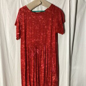 Red Rayon dress